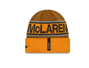 McLaren F1 2025 Team Cuff Beanie Hat Orange