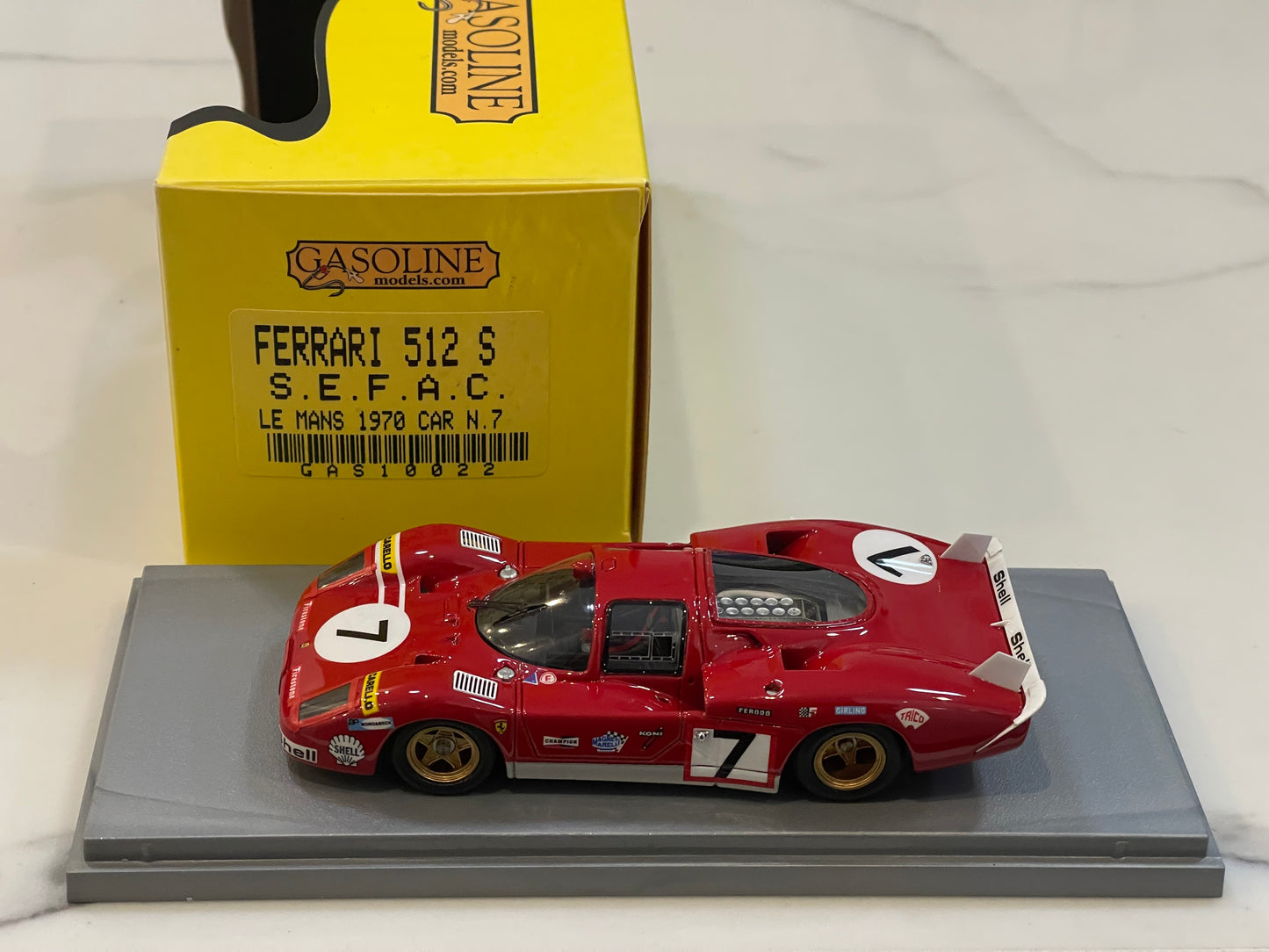 Gasoline 1/43 Ferrari 512 S 24 Hours Le Mans 1970 Red No. 7 GAS10022