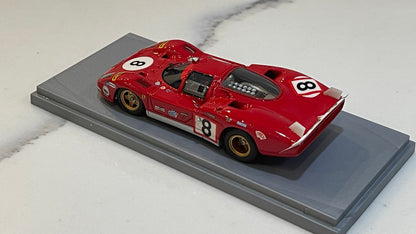 Gasoline 1/43 Ferrari 512 S 24 Hours Le Mans 1970 Red No. 8 GAS10023