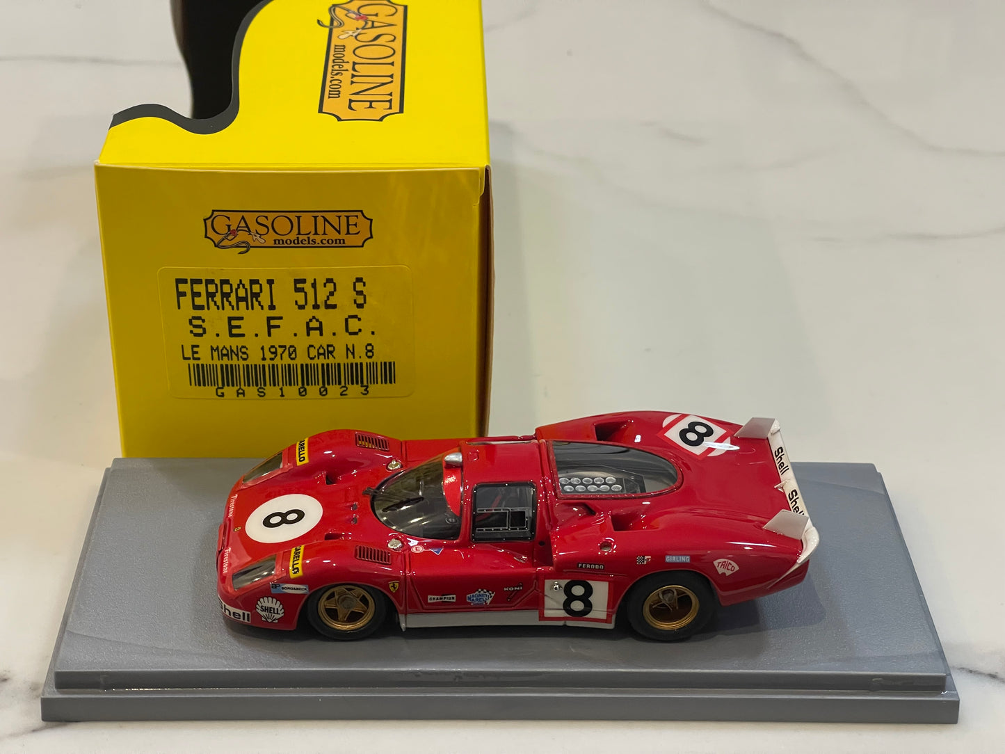 Gasoline 1/43 Ferrari 512 S 24 Hours Le Mans 1970 Red No. 8 GAS10023