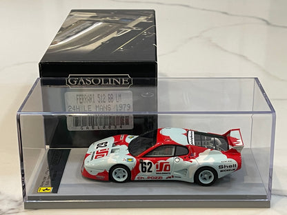 Gasoline 1/43 Ferrari 512 BBLM 24 Hours Le Mans 1979 White/Red No. 62 GAS10034