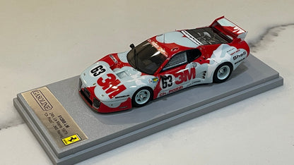 Gasoline 1/43 Ferrari 512 BBLM 24 Hours Le Mans 1979 White/Red No. 63 GAS10034B