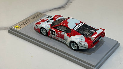 Gasoline 1/43 Ferrari 512 BBLM 24 Hours Le Mans 1979 White/Red No. 63 GAS10034B