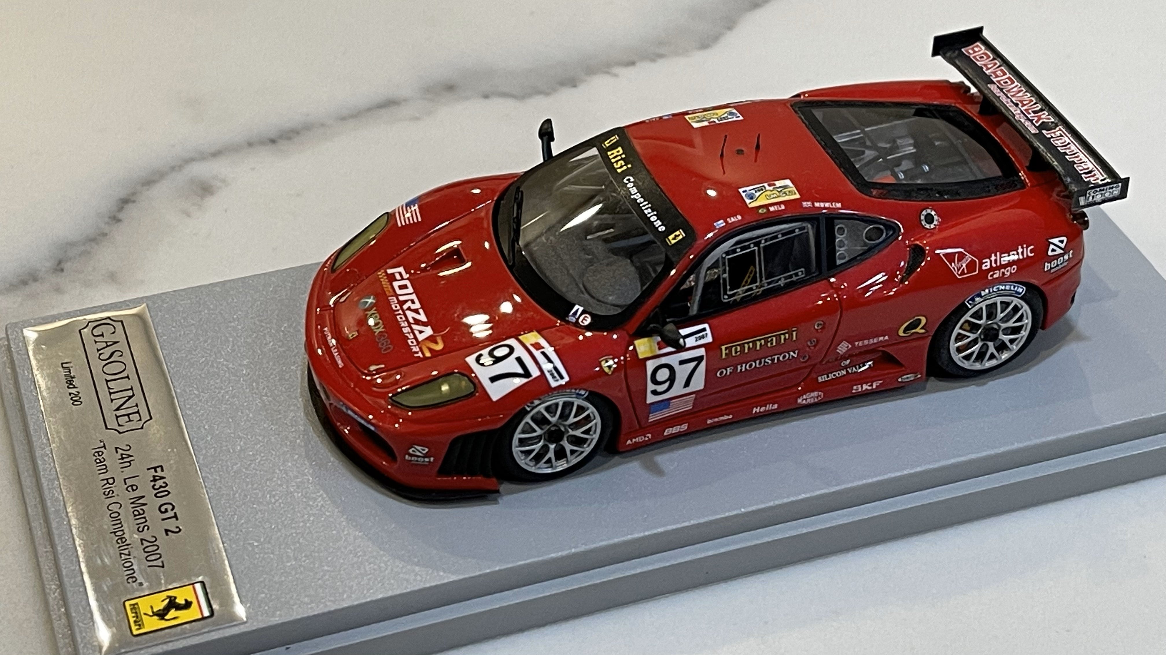 Gasoline 1/43 Ferrari F430 GT2 24 Hours Le Mans 2007 Red No. 97 GAS10085