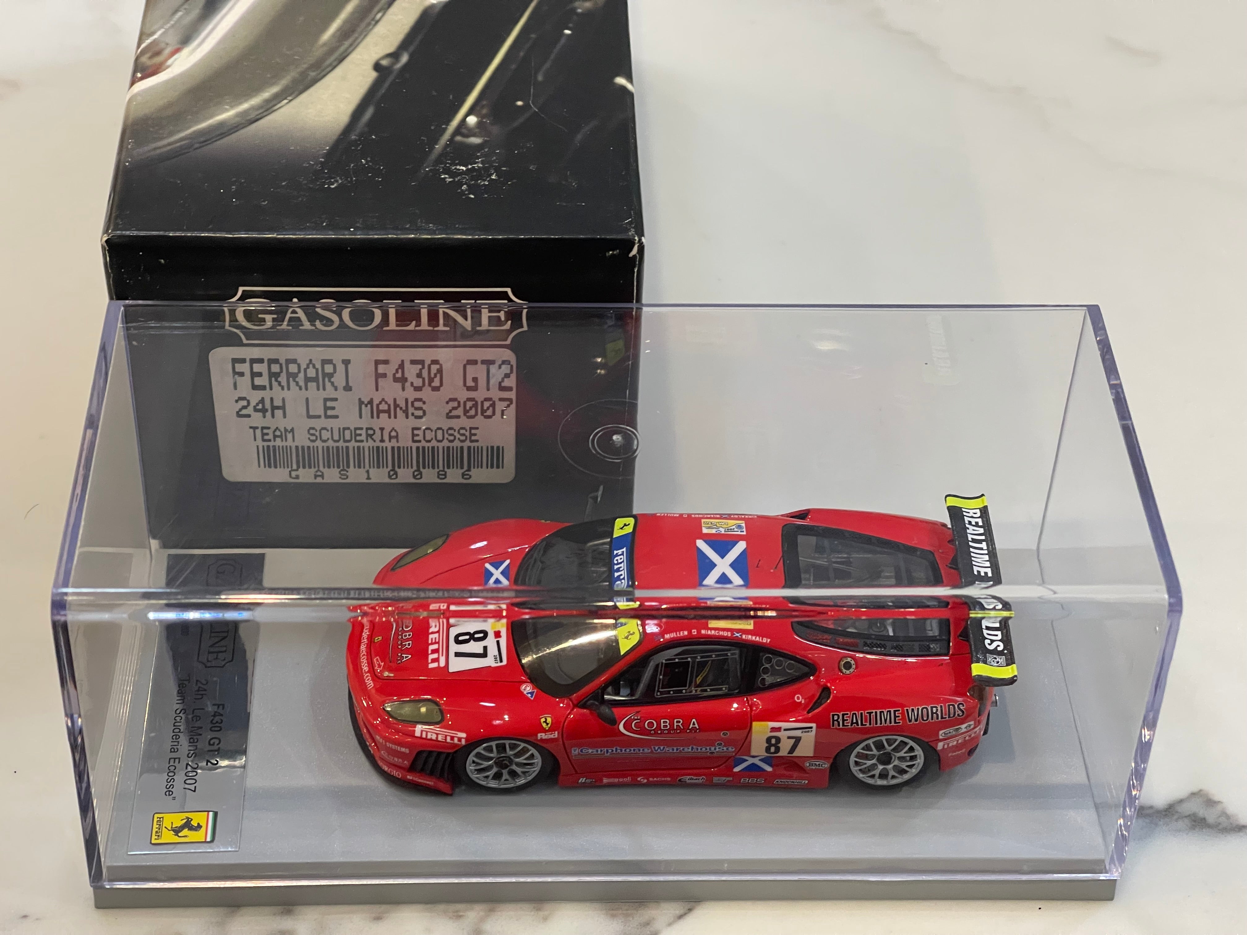 Gasoline 1/43 Ferrari F430 GT2 24 Hours Le Mans 2007 Red No. 87 GAS10086