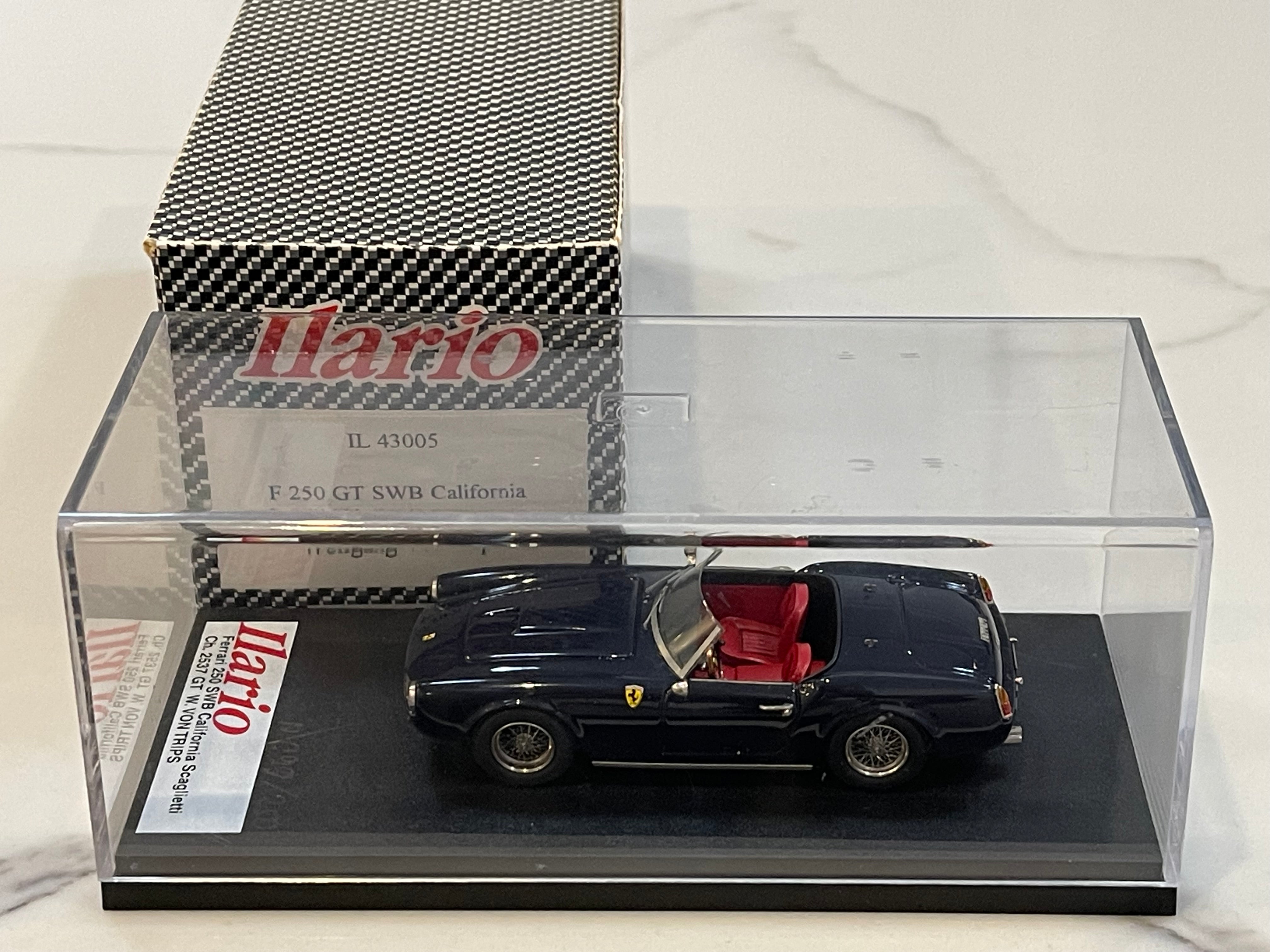 Ilario 1/43 Ferrari 250 GT SWB California 2537GT Wolfgang Von Trips 1961 Dark Blue IL43005