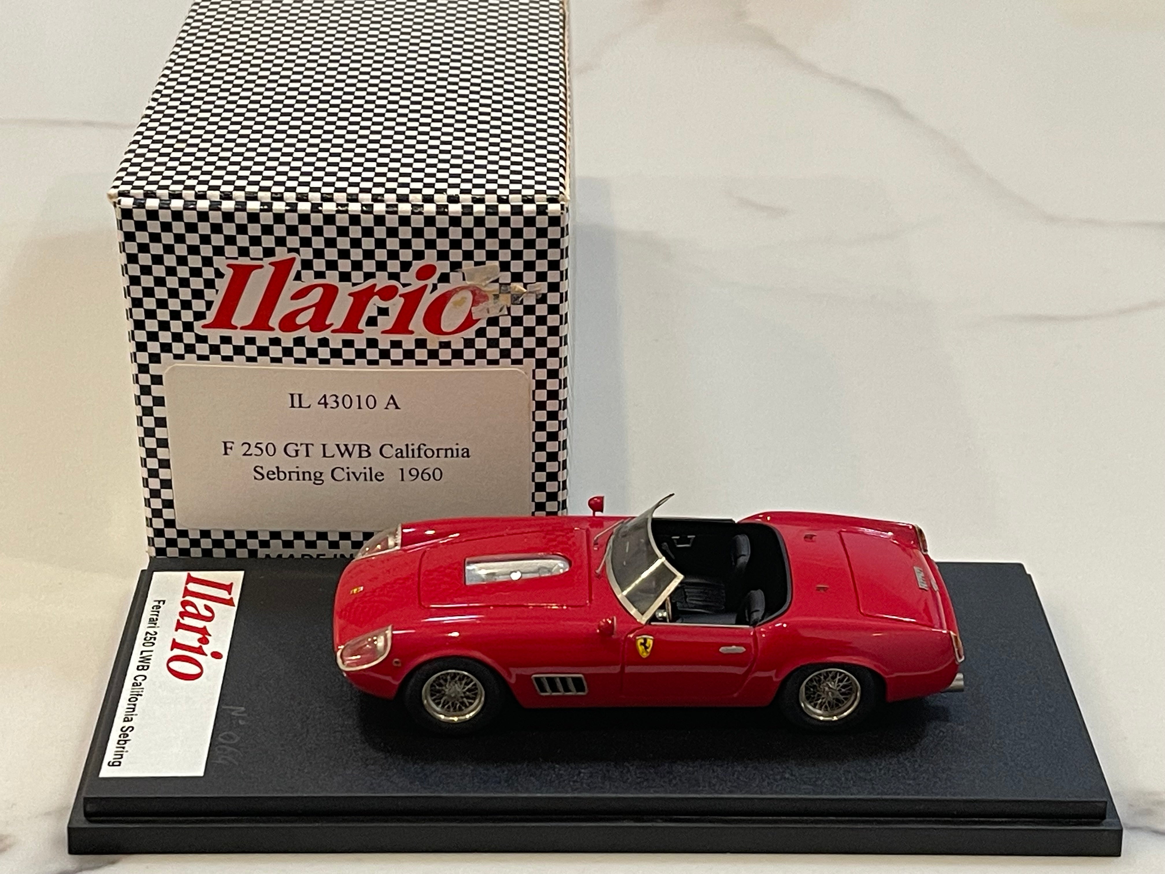 Ilario 1/43 Ferrari 250 GT LWB California Sebring Civile 1960 Red IL43010A