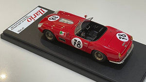Ilario 1/43 Ferrari 250 GT LWB California Nurburgring 1960 Red No. 78 –  Paddock Collection