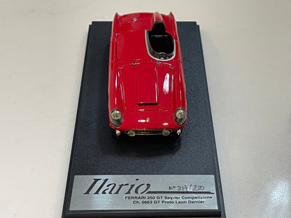 Ilario 1/43 Ferrari 250 GT Spyder Competizione 0663GT 1957 Red IL43016