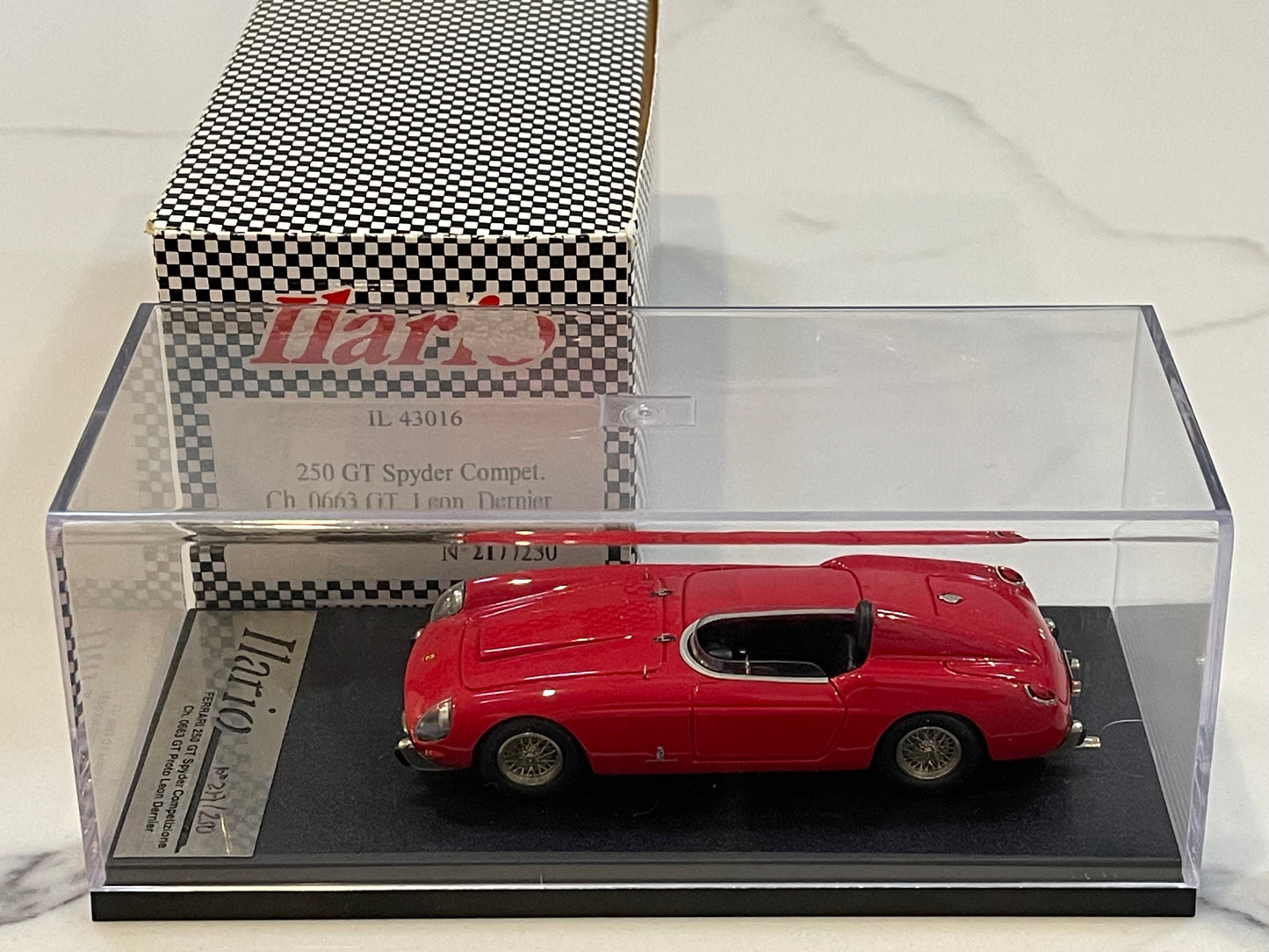 Ilario 1/43 Ferrari 250 GT Spyder Competizione 0663GT 1957 Red IL43016
