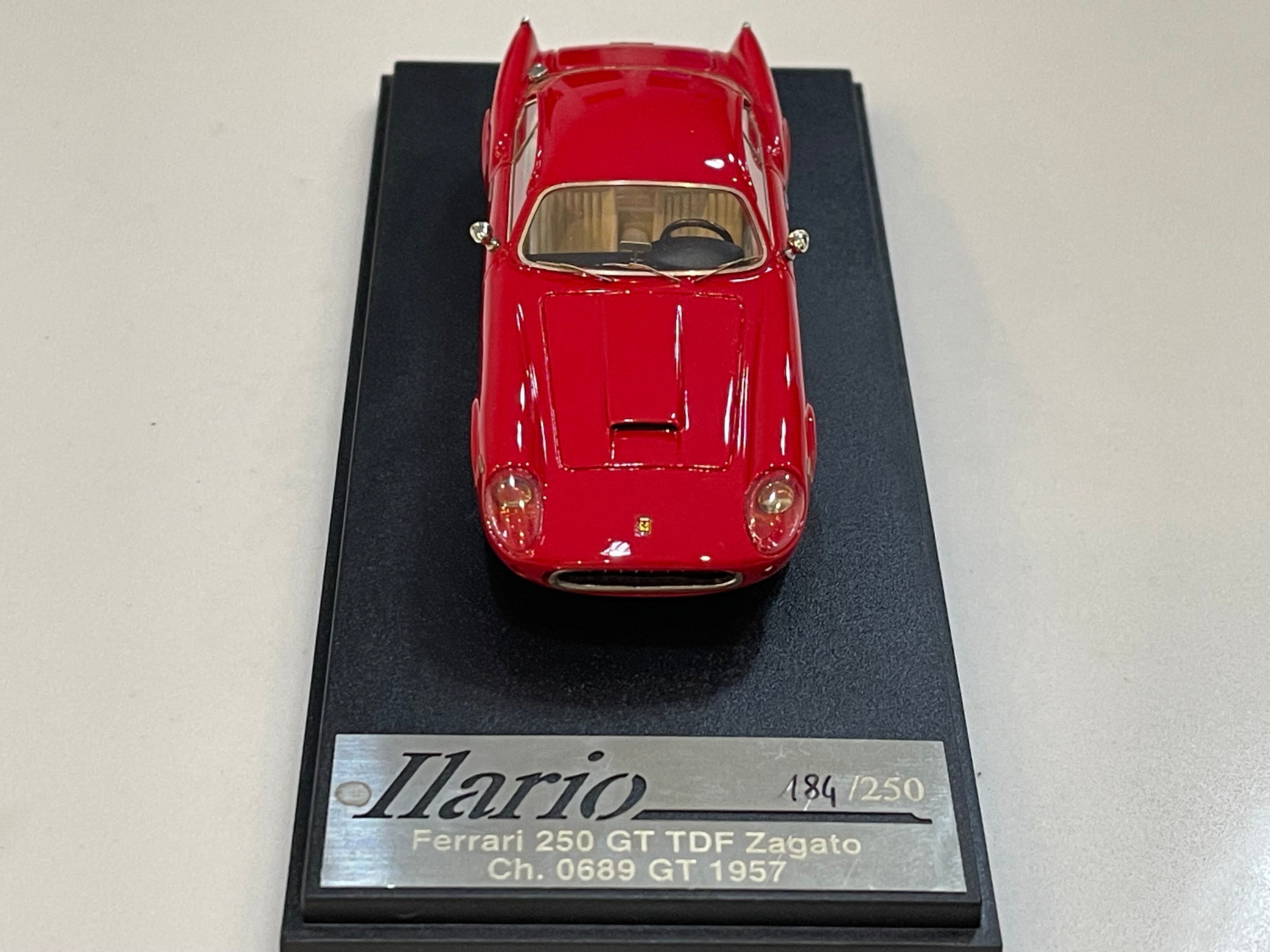 Ilario 1/43 Ferrari 250 GT TDF Zagato 0689GT 1957 Red IL43019