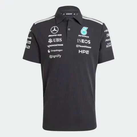 Mercedes AMG Petronas F1 2026 Men's Team Polo Shirt Black