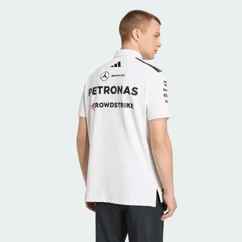 Mercedes AMG Petronas F1 2026 Men's Team Polo Shirt White