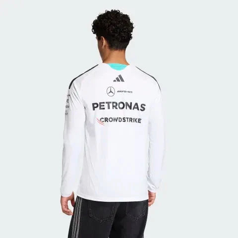 Mercedes AMG Petronas F1 2026 Men's Team Long Sleeve T-Shirt White