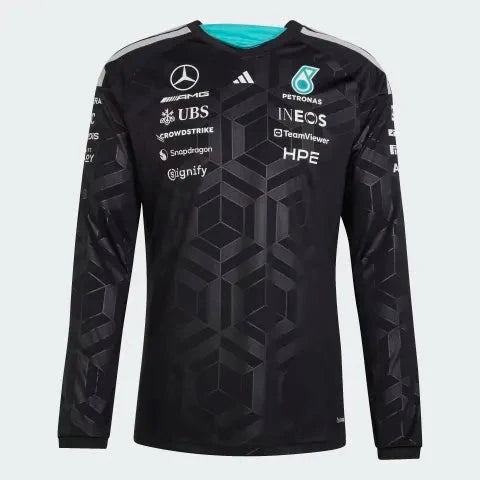 Mercedes AMG Petronas F1 2026 Men's Team Long Sleeve T-Shirt Black