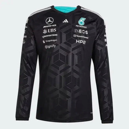 Mercedes AMG Petronas F1 2026 Men's Team Long Sleeve T-Shirt Black