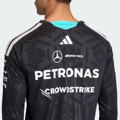 Mercedes AMG Petronas F1 2026 Men's Team Long Sleeve T-Shirt Black