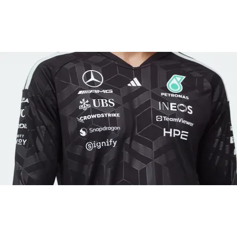 Mercedes AMG Petronas F1 2026 Men's Team Long Sleeve T-Shirt Black