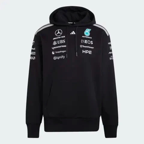 Mercedes AMG Petronas F1 2026 Men's Team Hooded Sweatshirt Black