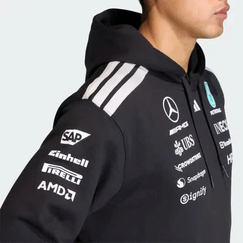 Mercedes AMG Petronas F1 2026 Men's Team Hooded Sweatshirt Black