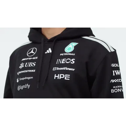 Mercedes AMG Petronas F1 2026 Men's Team Hooded Sweatshirt Black