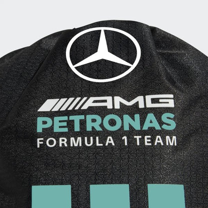 Mercedes AMG Petronas F1 DNA 3 Stripes Gym Sack Black