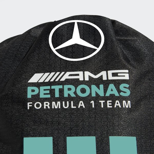 Mercedes AMG Petronas F1 DNA 3 Stripes Gym Sack Black