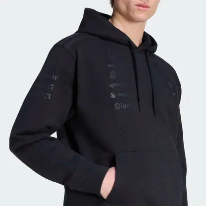 Mercedes AMG Petronas F1 2026 Men's Team Night Collection Hoodd Sweatshirt Black