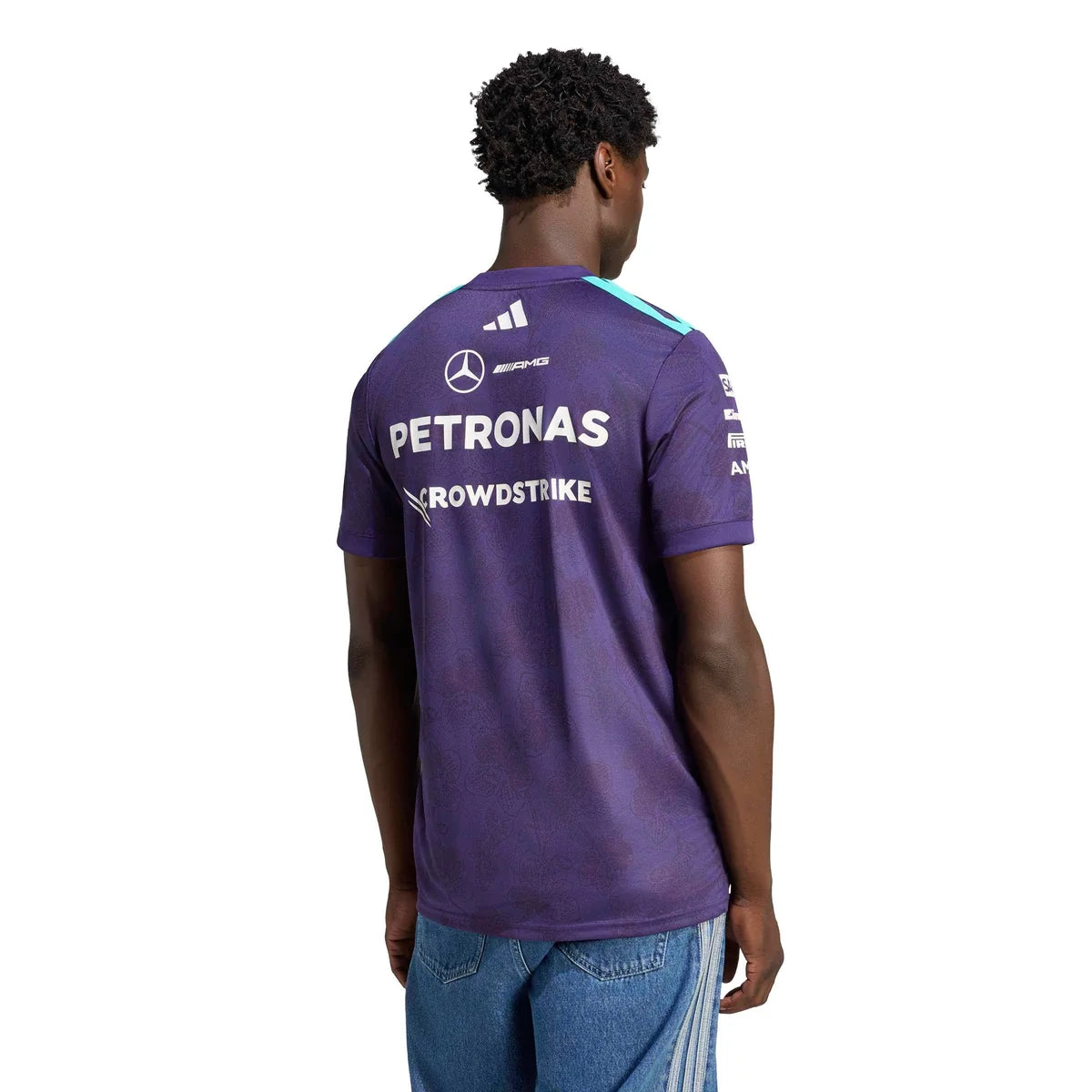 Mercedes AMG Petronas F1 2026 Men's Special Edition Singapore Driver T-Shirt Violet