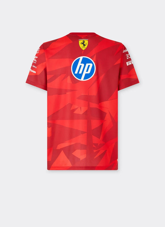Scuderia Ferrari F1 2025 Men's Team Special Edition Las Vegas T-Shirt Red