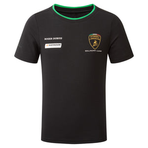 Lamborghini Squadra Corse Kid's Team T-Shirt Black