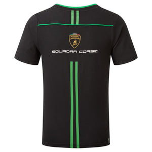 Lamborghini Squadra Corse Kid's Team T-Shirt Black