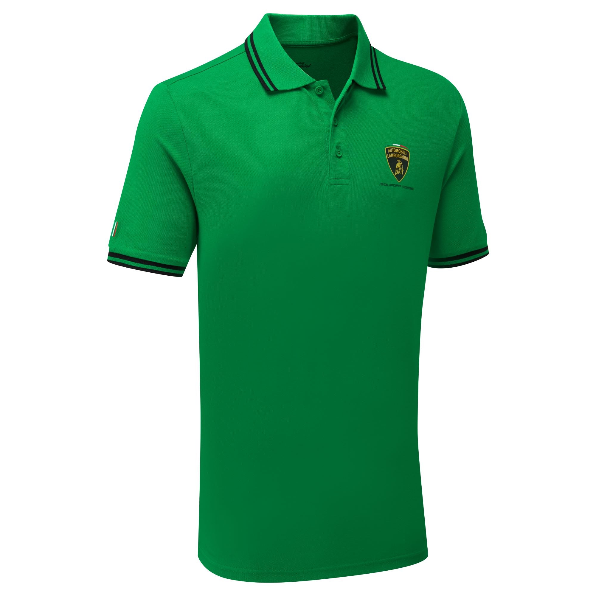 Lamborghini Squadra Corse Men's Travel Polo Shirt Green