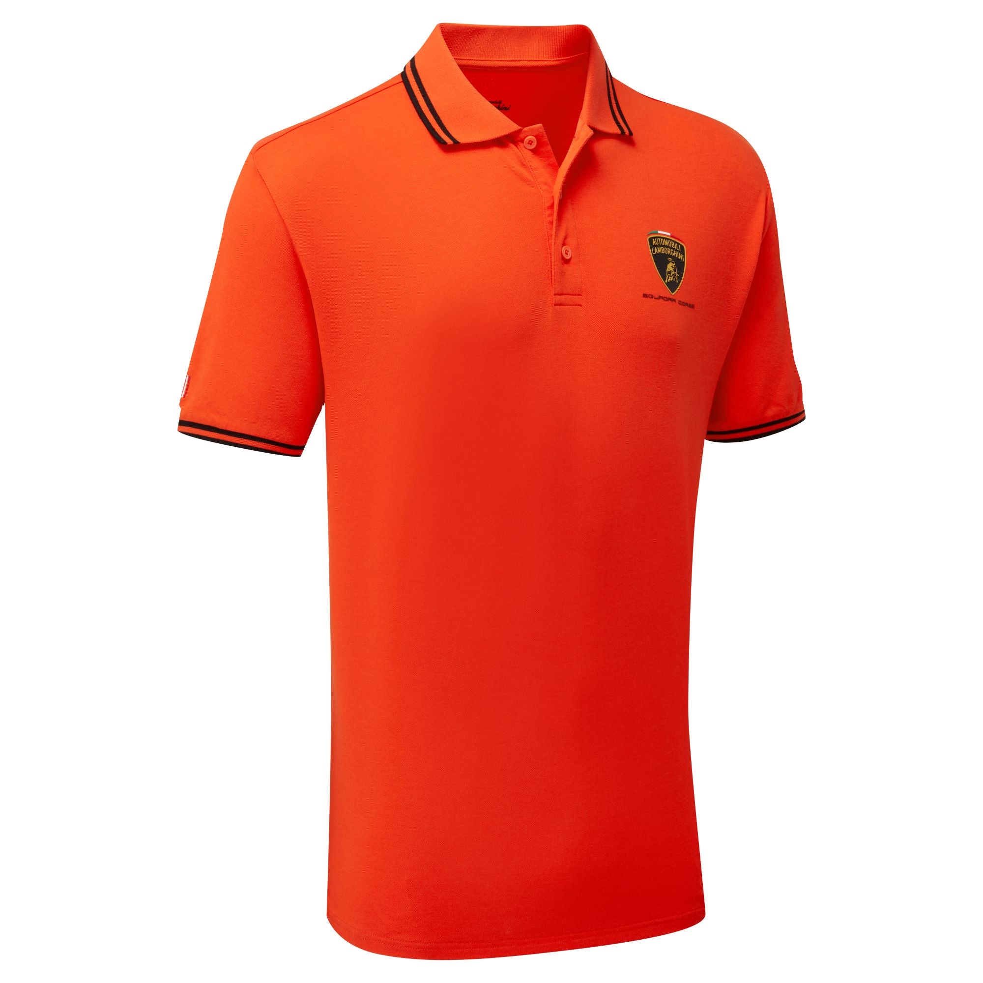 Lamborghini Squadra Corse Men's Travel Polo Shirt Orange