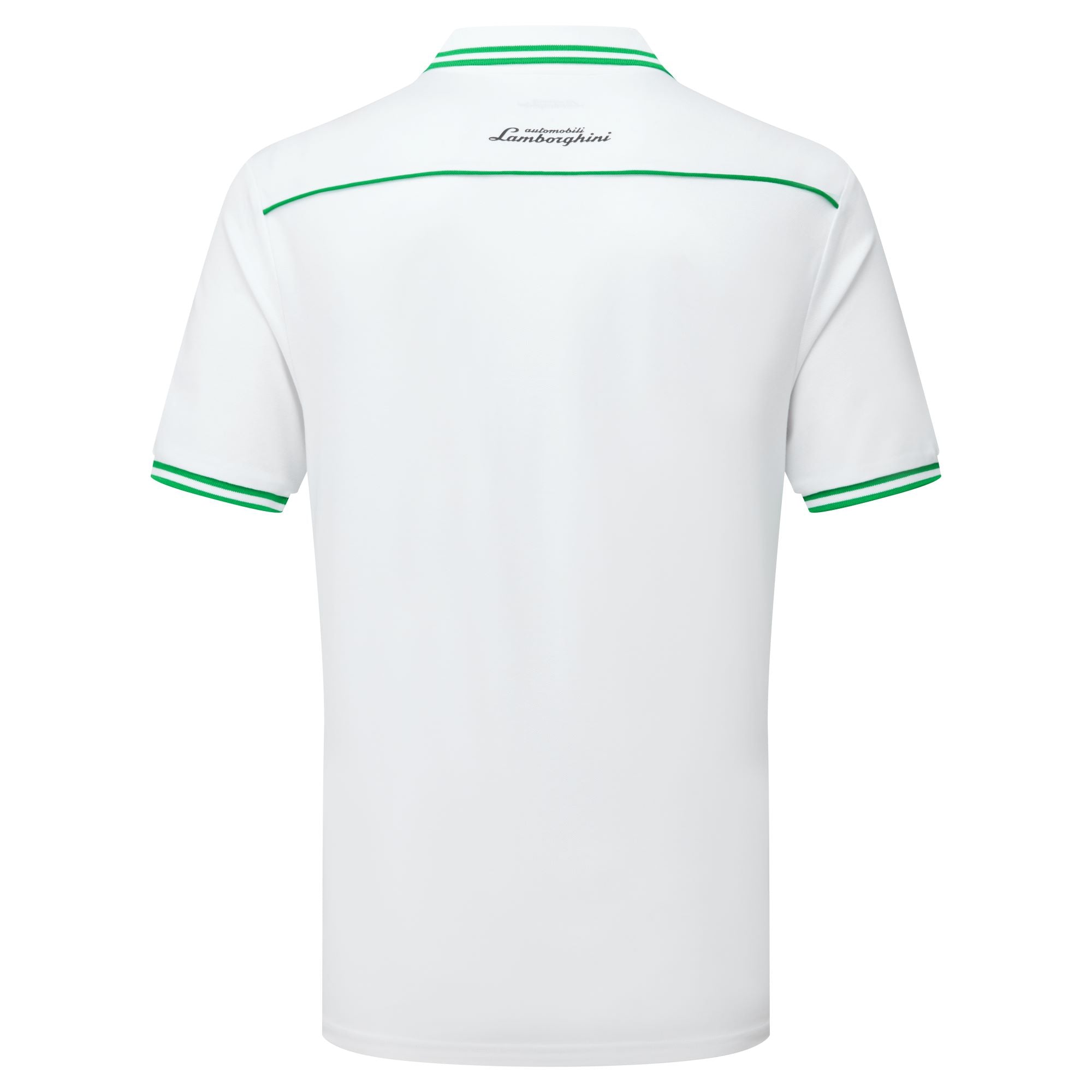 Lamborghini Squadra Corse Men's Travel Polo Shirt White