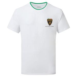 Lamborghini Squadra Corse Men's Travel T-Shirt White