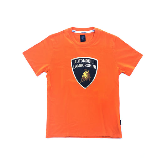Lamborghini Men's Classic Large Bull T-Shirt Orange