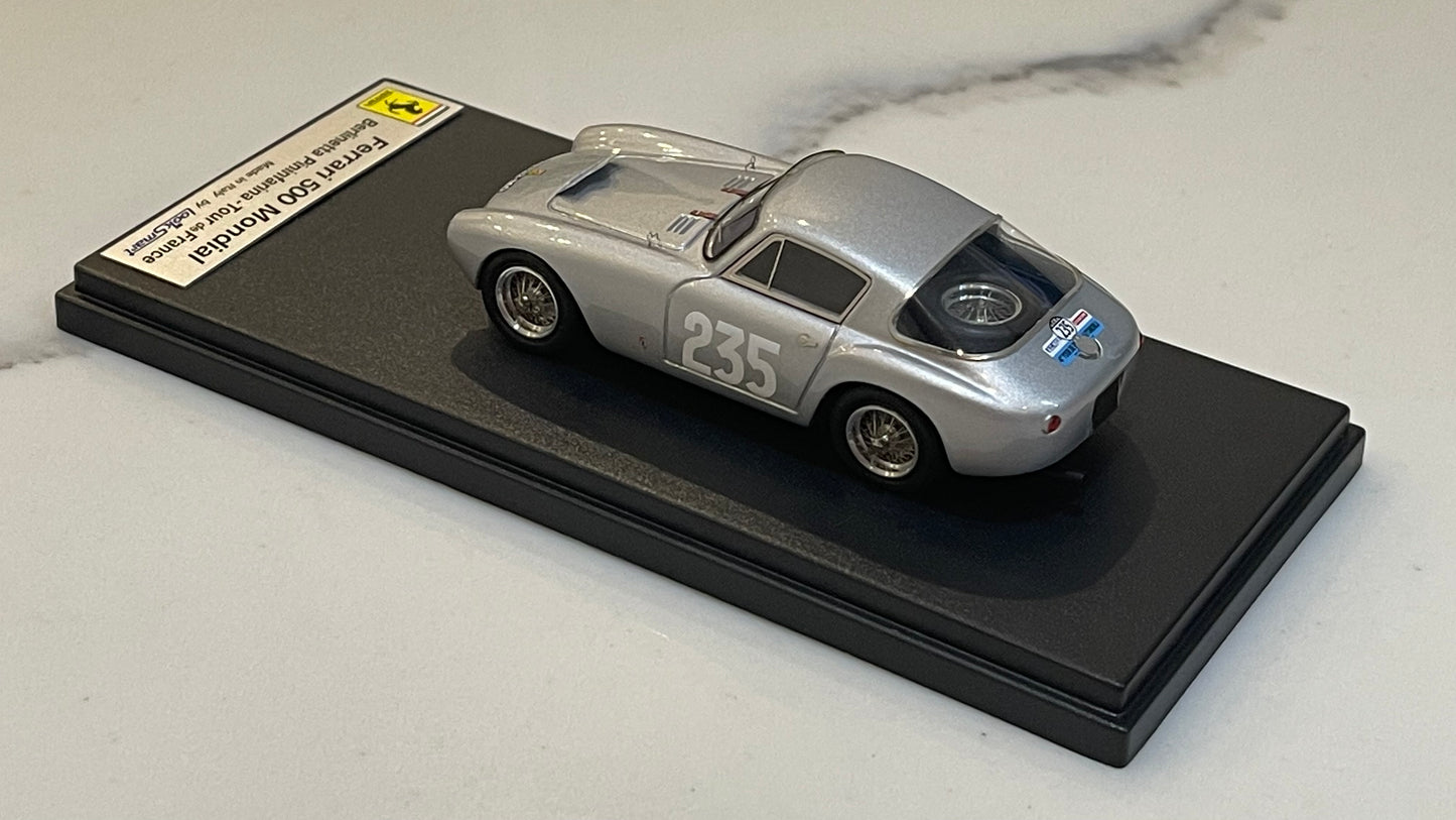 Looksmart 1/43 Ferrari 500 Mondial Berlinetta IV Tour de France No. 235 1954 Silver LS168