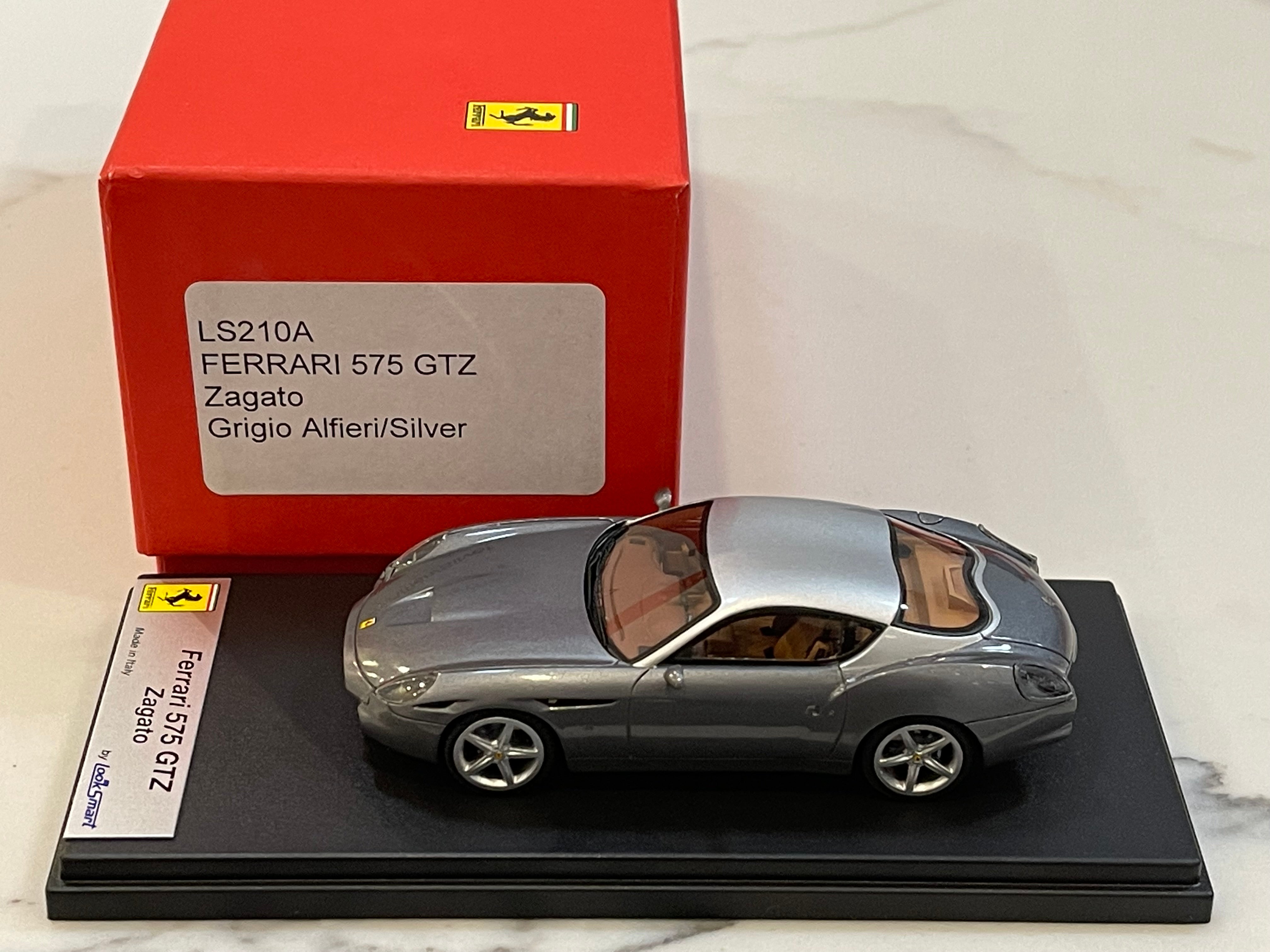 Looksmart 1/43 Ferrari 550 Barchetta GTZ Zagato 2008 Grigio Alfieri/Silver LS210A