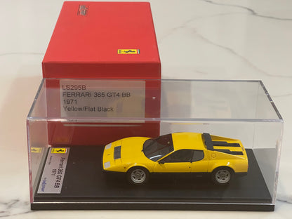 Looksmart 1/43 Ferrari 365 GT4/BB 1971 Yellow/Black LS295B