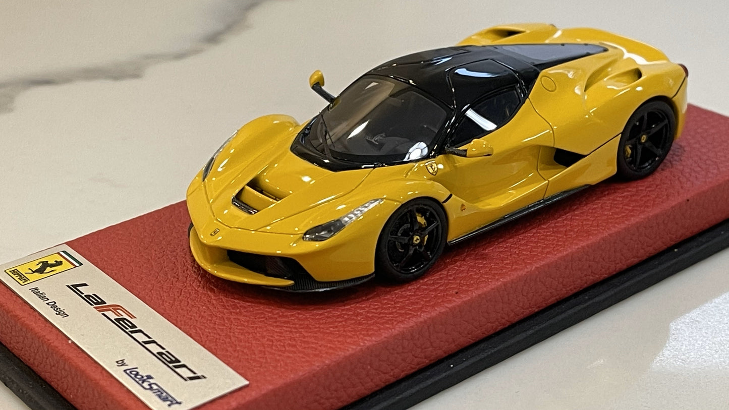 Looksmart 1/43 Ferrari LaFerrari Geneva Auto Show 2013 Giallo Modena/Nero LS421B