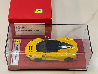 Looksmart 1/43 Ferrari LaFerrari Geneva Auto Show 2013 Giallo Modena/Nero LS421B
