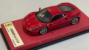 Looksmart 1/43 Ferrari 488 GTB Coupe Geneva Auto Show 2015 Rosso Corsa LS446A