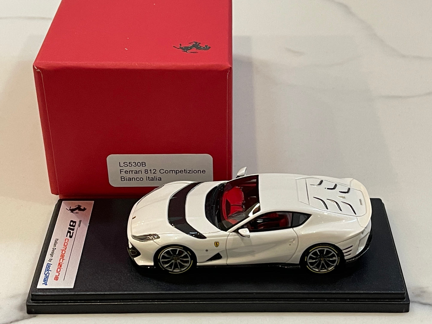 Looksmart 1/43 Ferrari 812 Compitizione 2022 Bianco Italia LS530B
