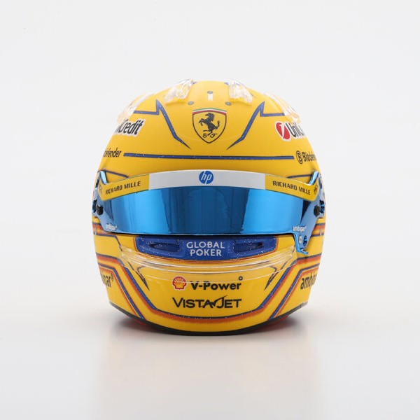 Scuderia Ferrari F1 Team Lewis Hamilton 2025 Miami GP Mini Helmet Yell ...