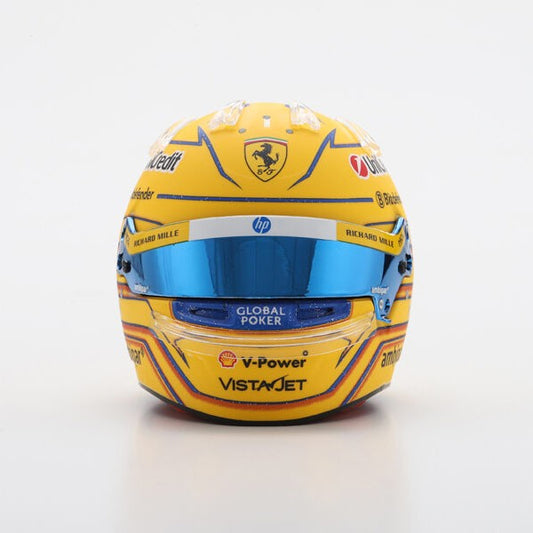 Scuderia Ferrari F1 Team Lewis Hamilton 2025 Miami GP Mini Helmet Yellow - 1:5 Scale