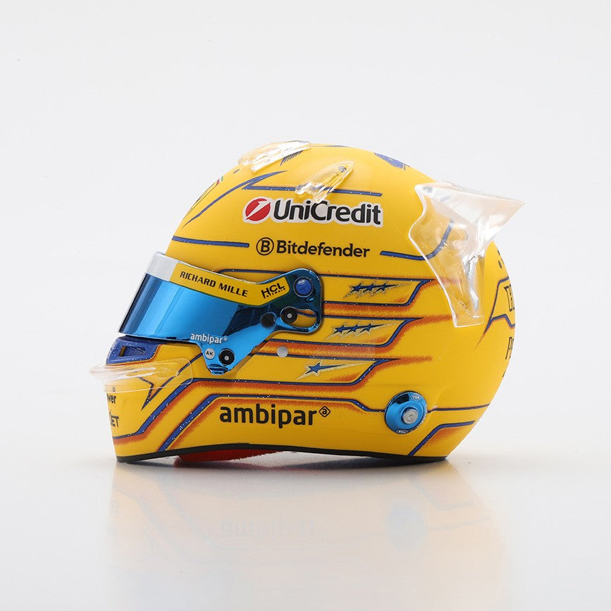 Scuderia Ferrari F1 Team Lewis Hamilton 2025 Miami GP Mini Helmet Yell ...