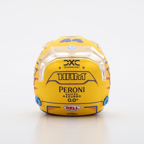 Scuderia Ferrari F1 Team Lewis Hamilton 2025 Miami GP Mini Helmet Yell ...