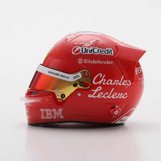 Scuderia Ferrari F1 Team Charles Leclerc 2025 Monza GP Mini Helmet Red - 1:5 Scale