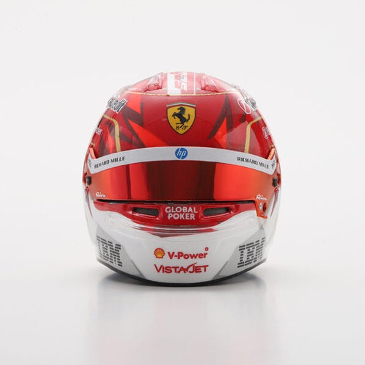 Scuderia Ferrari F1 Team Charles Leclerc 2025 Las Vegas GP Mini Helmet Red - 1:5 Scale